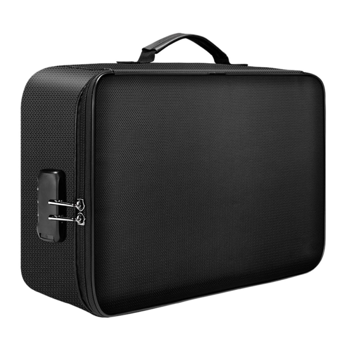 Borsa Documenti Ignifuga, Grande Capacità, Nera