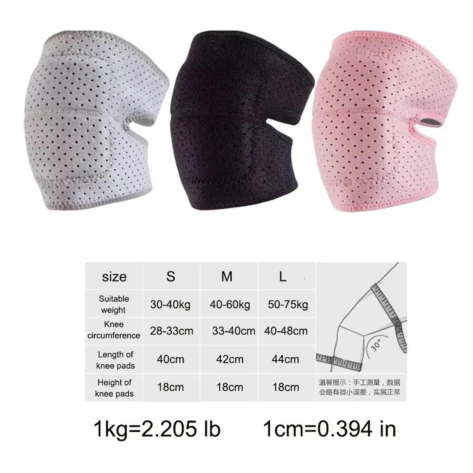 MRKU Genouillères de Sport antidérapantes, 1 pièce, Protection élastique de Compression, orthèse en Mousse épaisse pour l'entraînement de Danse et Autres activités physiques.
