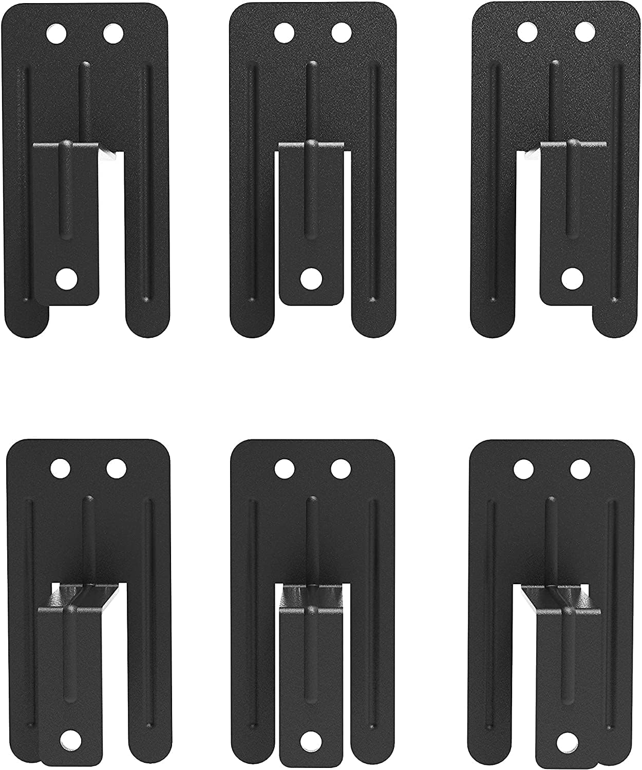 ZIYOO Mattress Non-Slip Baffle 6 PCS, Slip Resistant, Fit for 1.18 Inches Wide Bed Frame Rail/Bar, Helps Stop Mattress from Sliding, Bed Frame Accessories