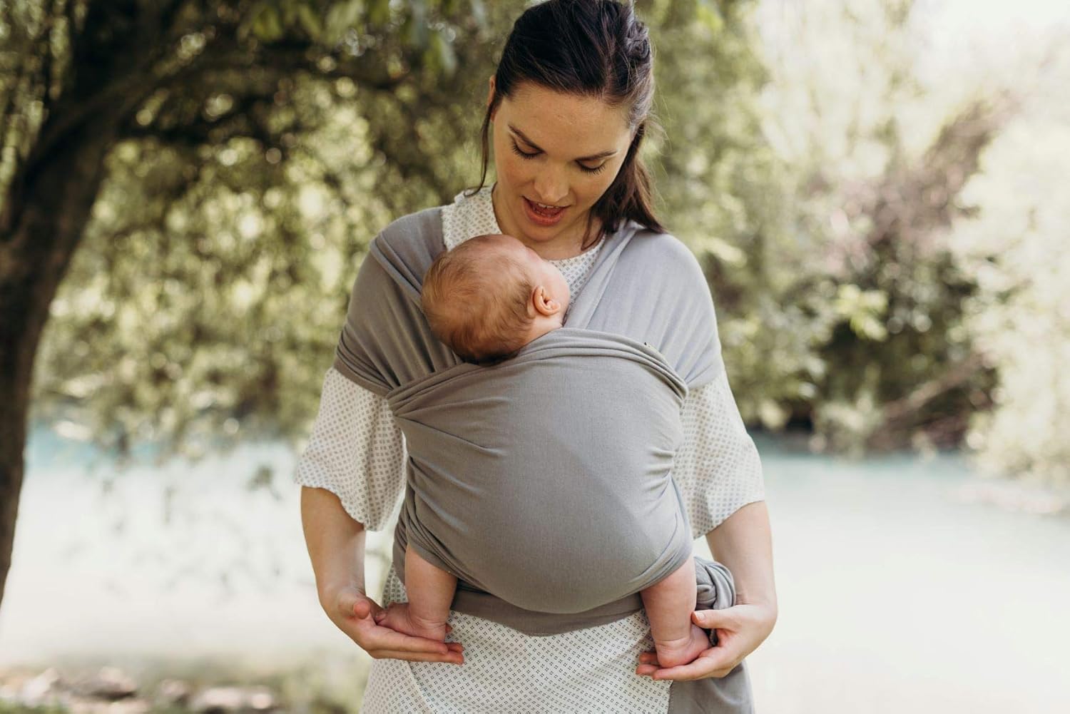 Boba Baby Wrap Grey and Boba Baby Carrier Classic in Dusk Bundle
