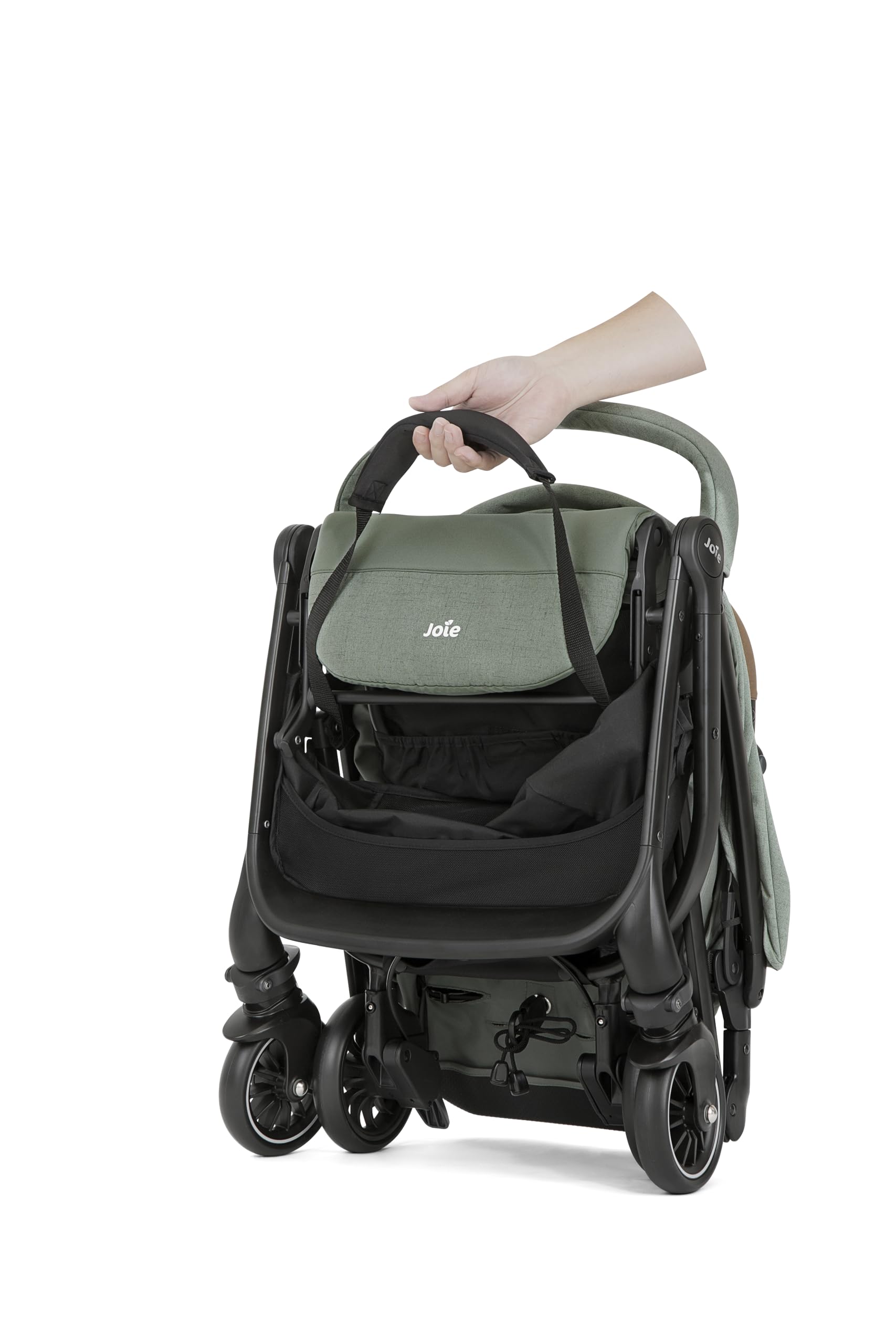 Joie Tourist 3in1 Compact Stroller - Compact Fold Pram with 5-Point Harness Lightweight Stroller for Baby Suitable from Birth to 15 kg, Approx 3 Years 1