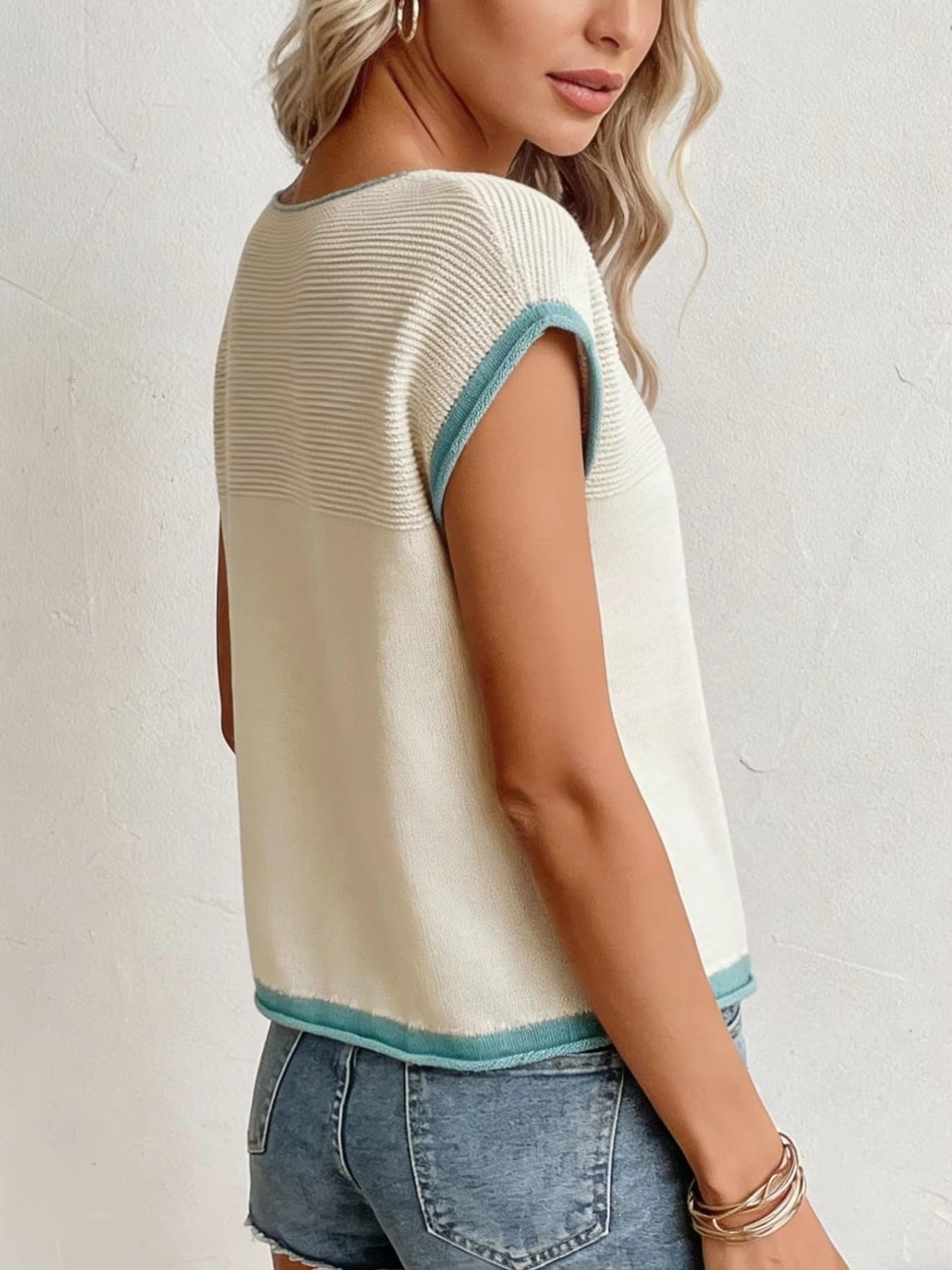 MORISTE T-Shirt a Maglia Aderente Donna, Top Estivo Traspirante Maniche Corte