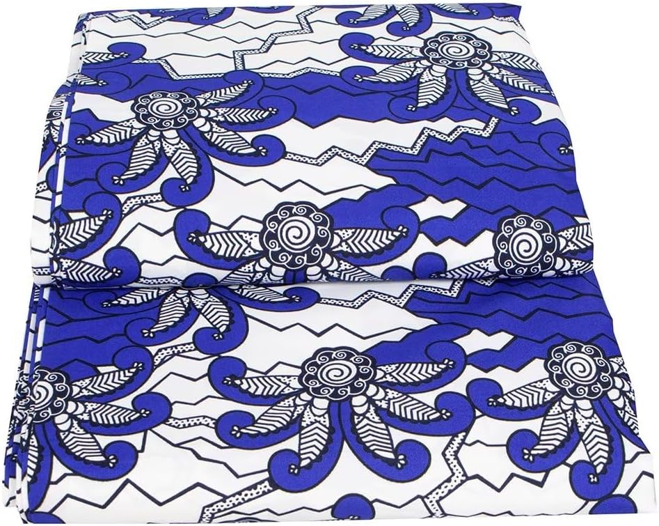 African Fabric 6 Yards Ankara Print Fabrics for Sewing DIY Craft Projects Wedding Dress