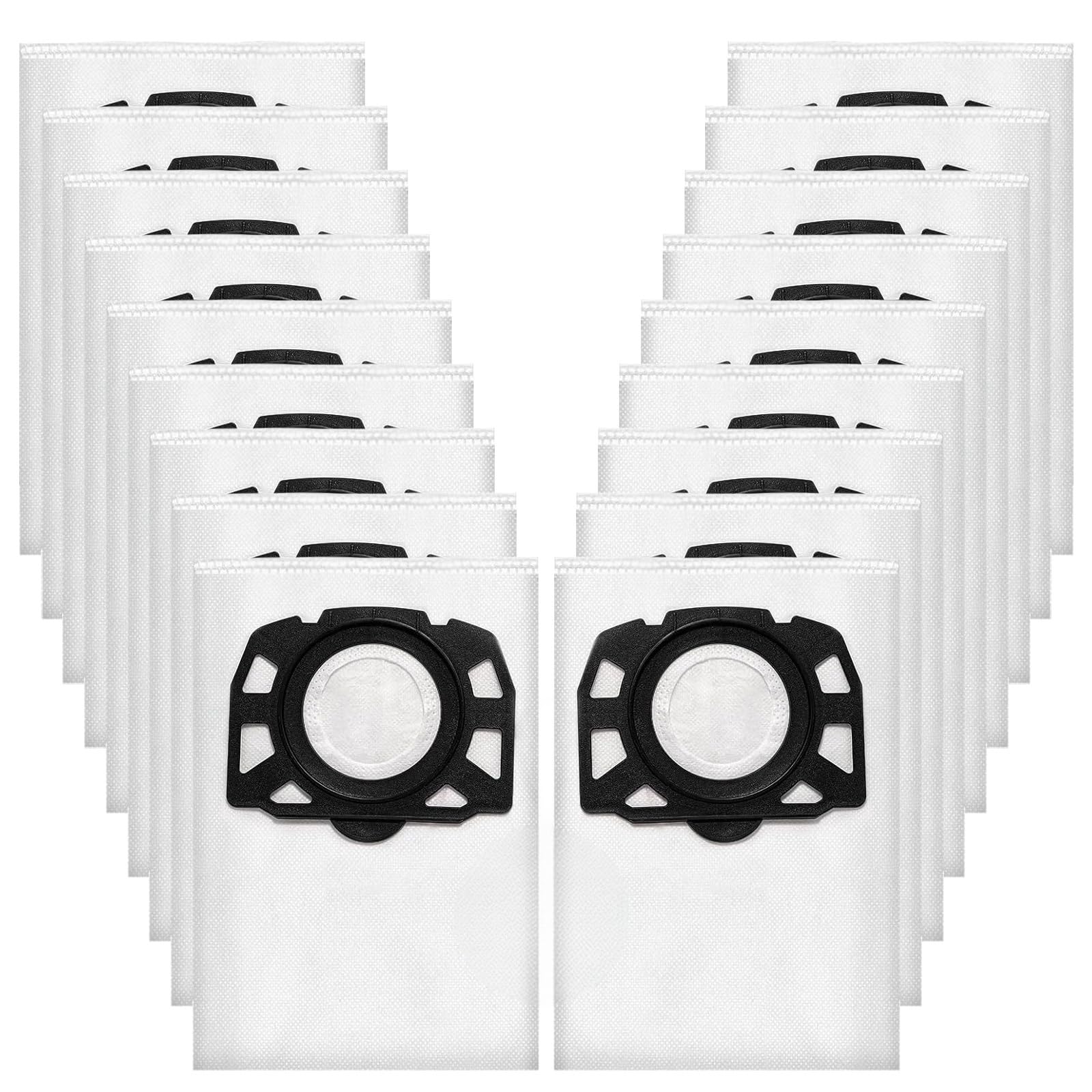 Omtofo 18 Stück KFI 487 Staubsaugerbeutel für Kärcher WD4 WD5 WD6 WD5P WD6P MV4 MV5 MV6 Vliesfilterbeutel Staubbeutel für 2.863-006.0 Nass & Trockensauger, Besitzt Außergewöhnliche Reißfestigkeit