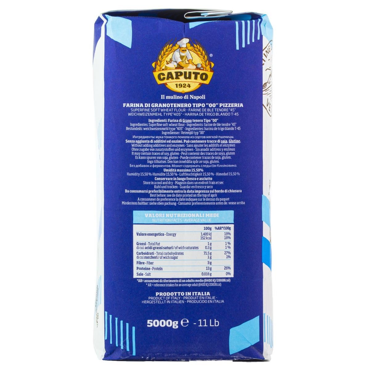 Farine Pizzeria Caputo Kg. 5 + 100 Gr de levure sèche - Mulino Caputo - Offre 3 Kits