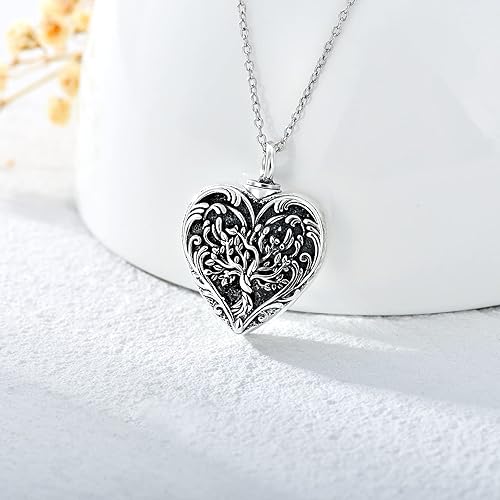 Miniatura 2 de SOULMEET Cremation Jewelry for Ashes, Sterling Silver Urn Necklace for Ashes Women Men, Cherish Memories Cremation Jewelry to Keep Someone Near to