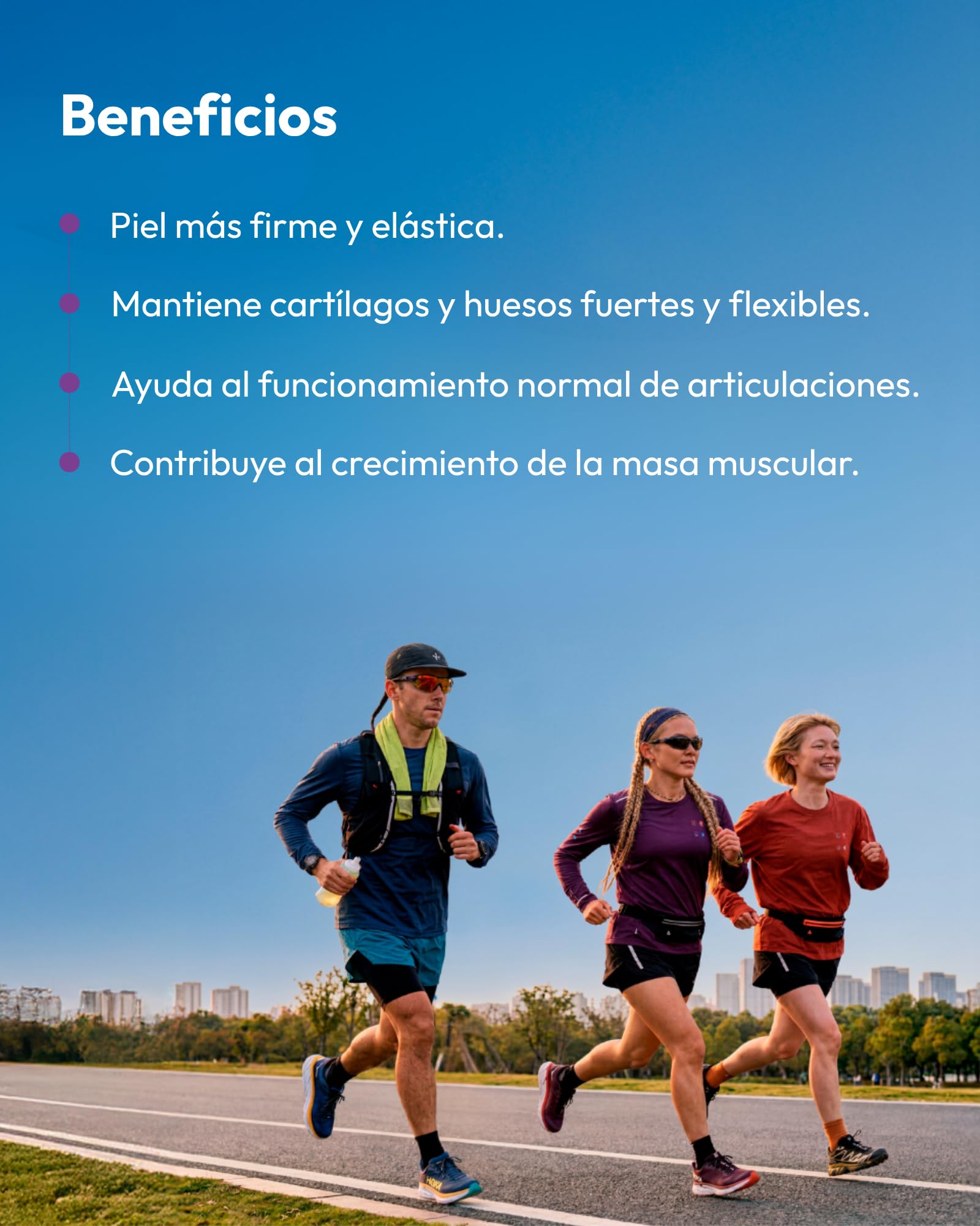 Colágeno Hidrolizado con Ácido Hialurónico, Vitamina C y Zinc | Fórmula 4 en 1 | 60 Cápsulas | Collagen Power | divain. Care