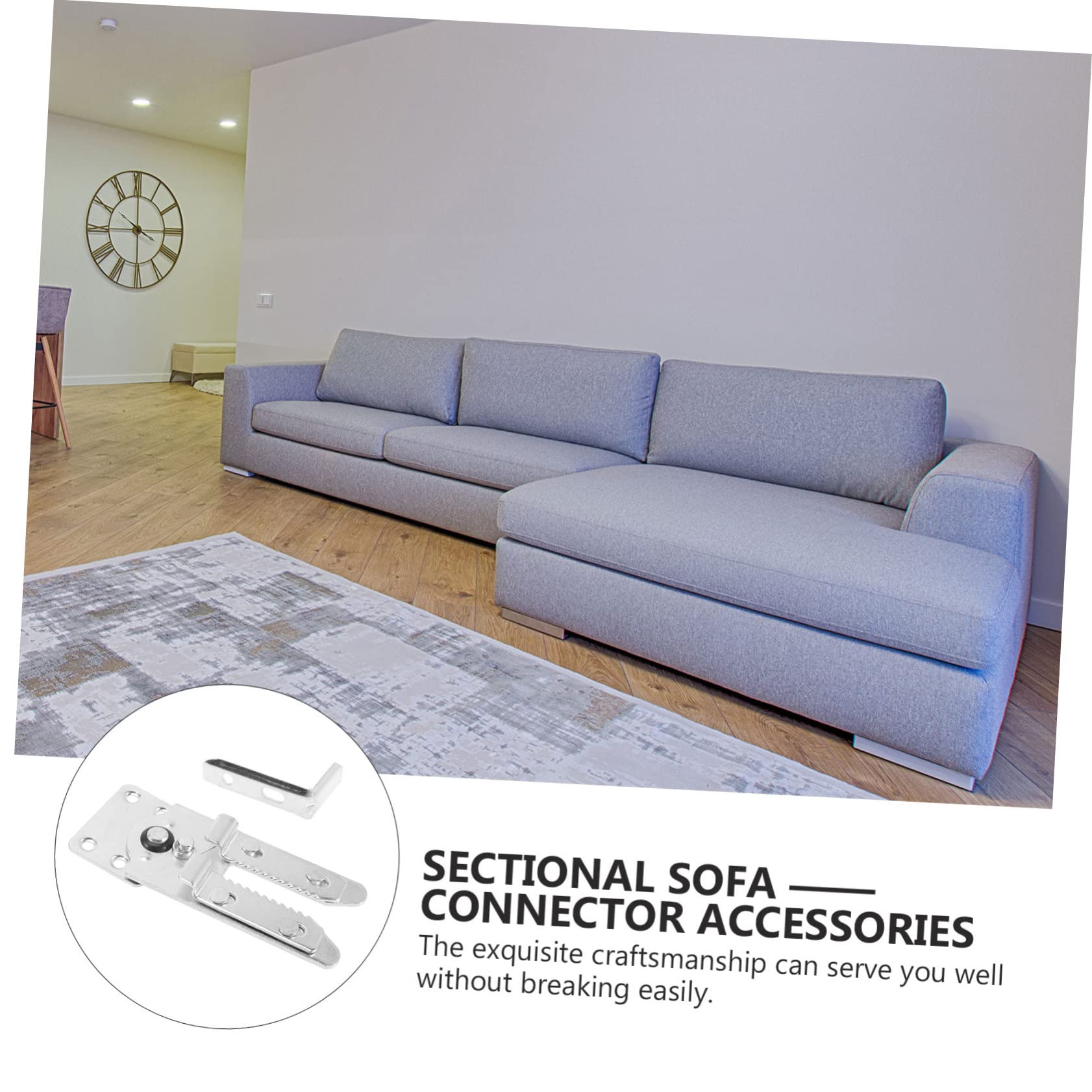 ULDIGI Interlocking Sofa Linker Easy Install Sectional Couch Connectors Screws