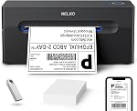 Bluetooth Shipping Label Printer, NELKO Wireless 4x6 Thermal Shipping Label Printer for Small Business, Support iPhone, Android, Windows, MAC and Chrome OS, Widely Used for Canada Post, Amazon, Etsy