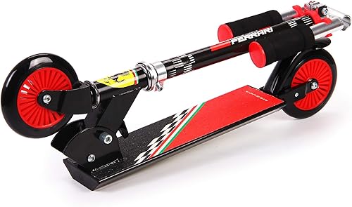 Miniatura 3 de DAKOTT Ferrari Kick-Scooter para niños, scooter plegable portátil, altura ajustable, scooter para niños y niñas de 3 a 10 años