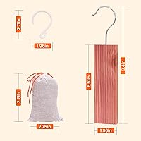 Vista 2 de Homode Bloques de cedro, colgantes de cedro para almacenamiento de ropa, bolsitas de cedro para armarios y cajones, madera de cedro con aroma