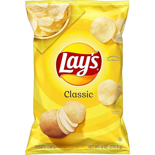 Lay's Classic Papas fritas 8 oz (1 paquete)