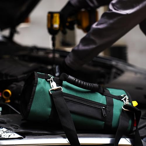 Miniatura 8 de Bolsa de herramientas enrollable, bolsa enrollable de herramientas resistente, bolsa enrollable con rollo de llave portátil y bolsas de herramientas