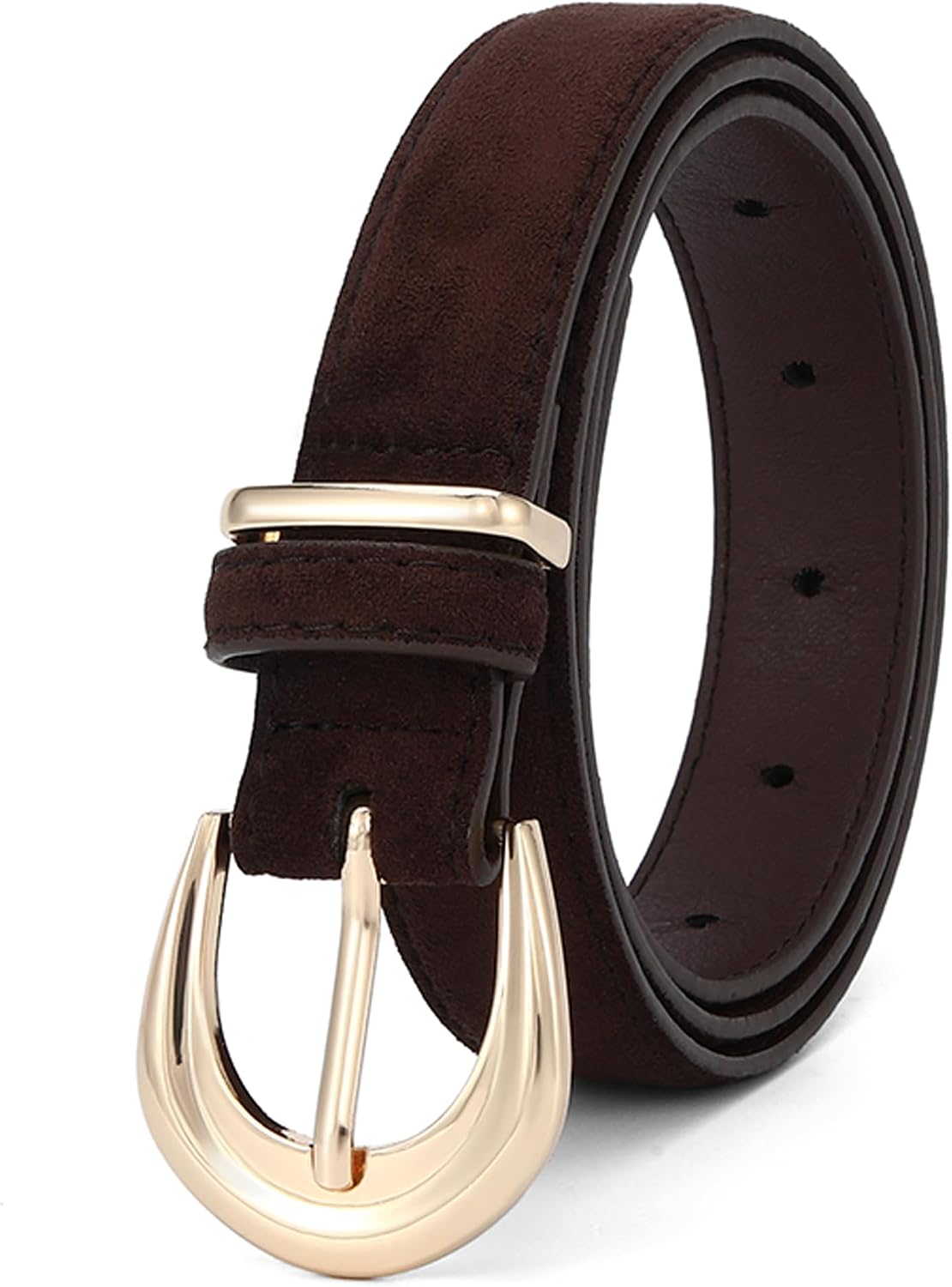 Earnda Faux Suede Belts for Women Jeans Dresses Casual Elegant Waist Belt image 4