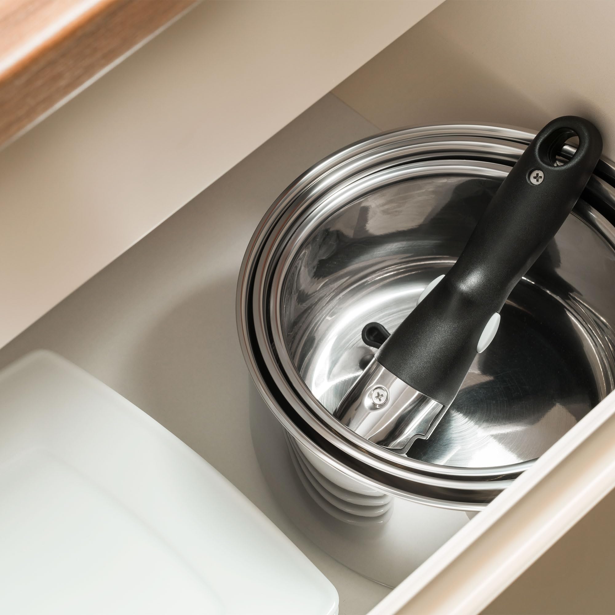 Teesa Zestaw Garnków z Odłączaną Rączką COOK EXPERT SINGLE HAND Stal Nierdzewna Typ 18/10 Wszystkie Rodzaje Kuchenek TSA0148