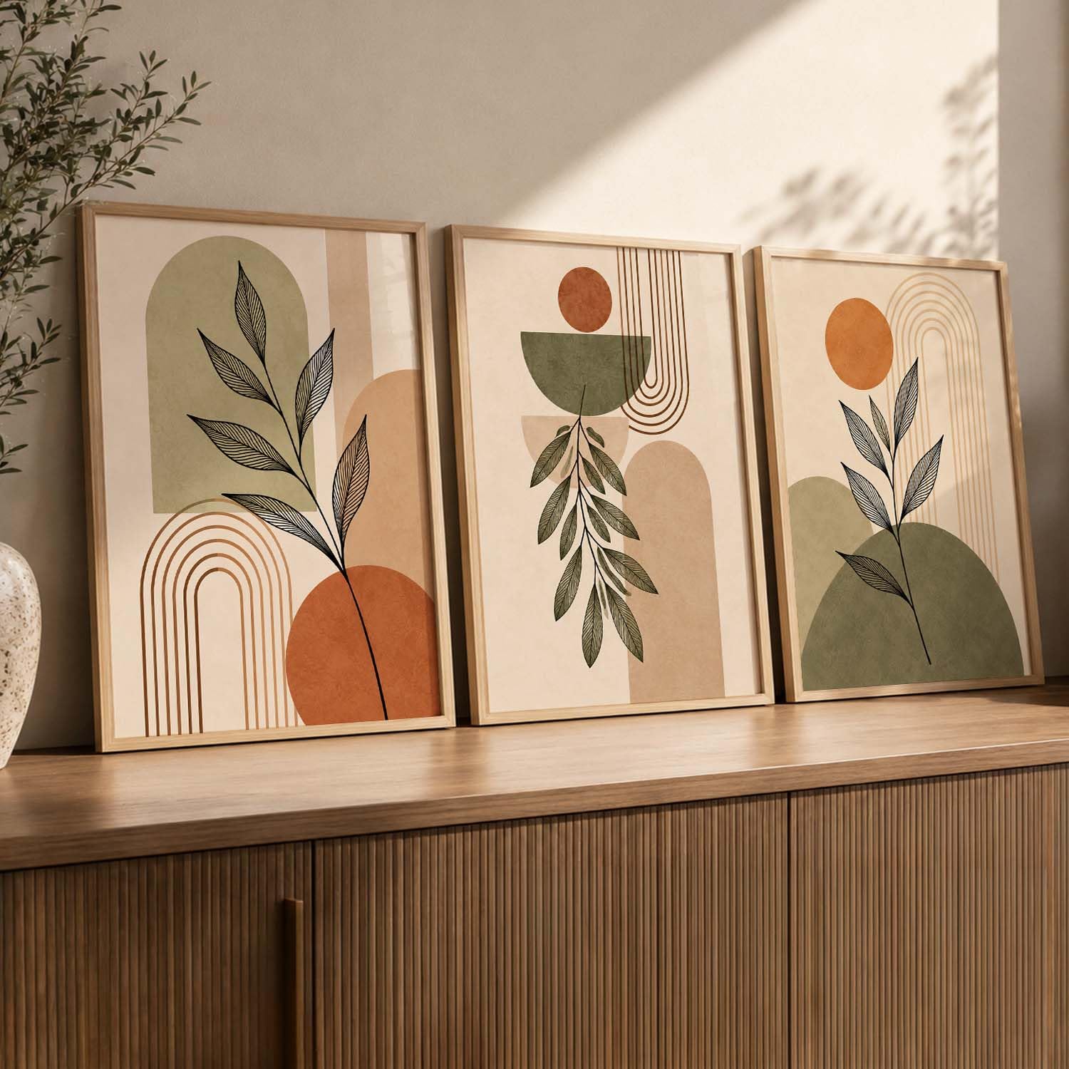 Bohemian Wall Art Set - 3 Framed Prints -7