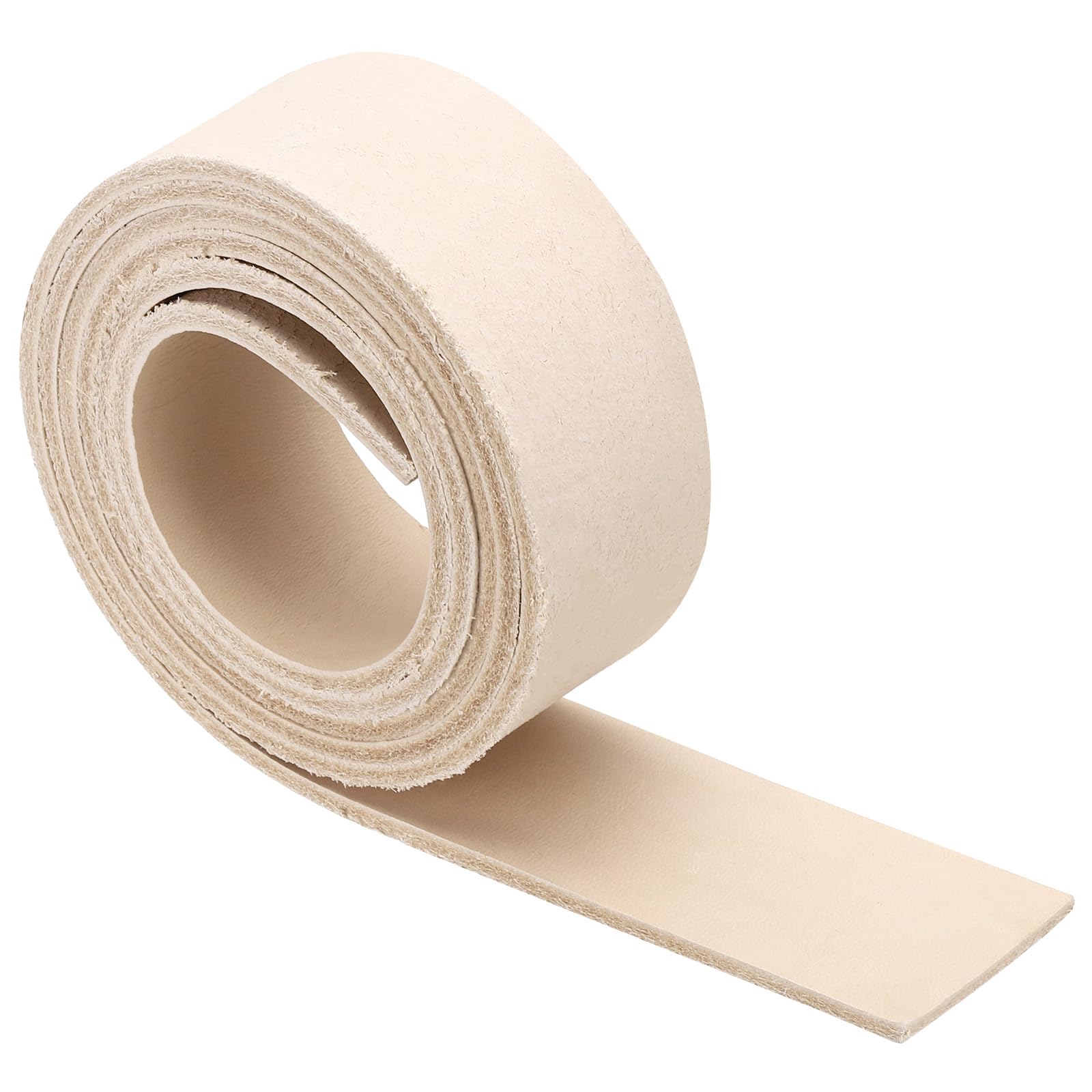 Rebower Leather Blank Belt - 1.6" x 60" 4mm Thick Cowhide Leather Strip Cowhide Vegetable Tanned Strap, [for DIY Tooling Strap Carving Dyeing Embossing Crafting Stamping]