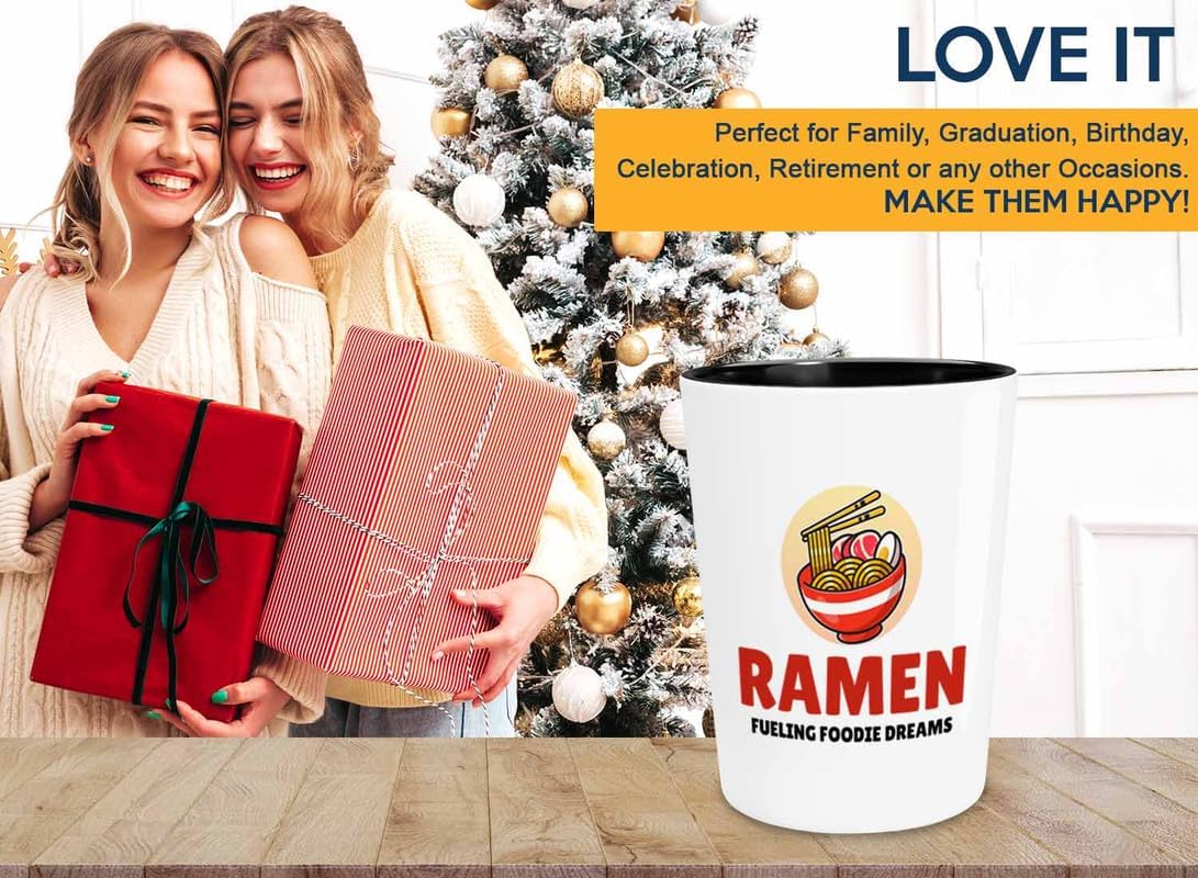 Ramen Lover Shot Glass 1.5oz - Fueling Foodie Dreams - Food Lovers chicken pumpkin vegan pantry spicy noodles image 4