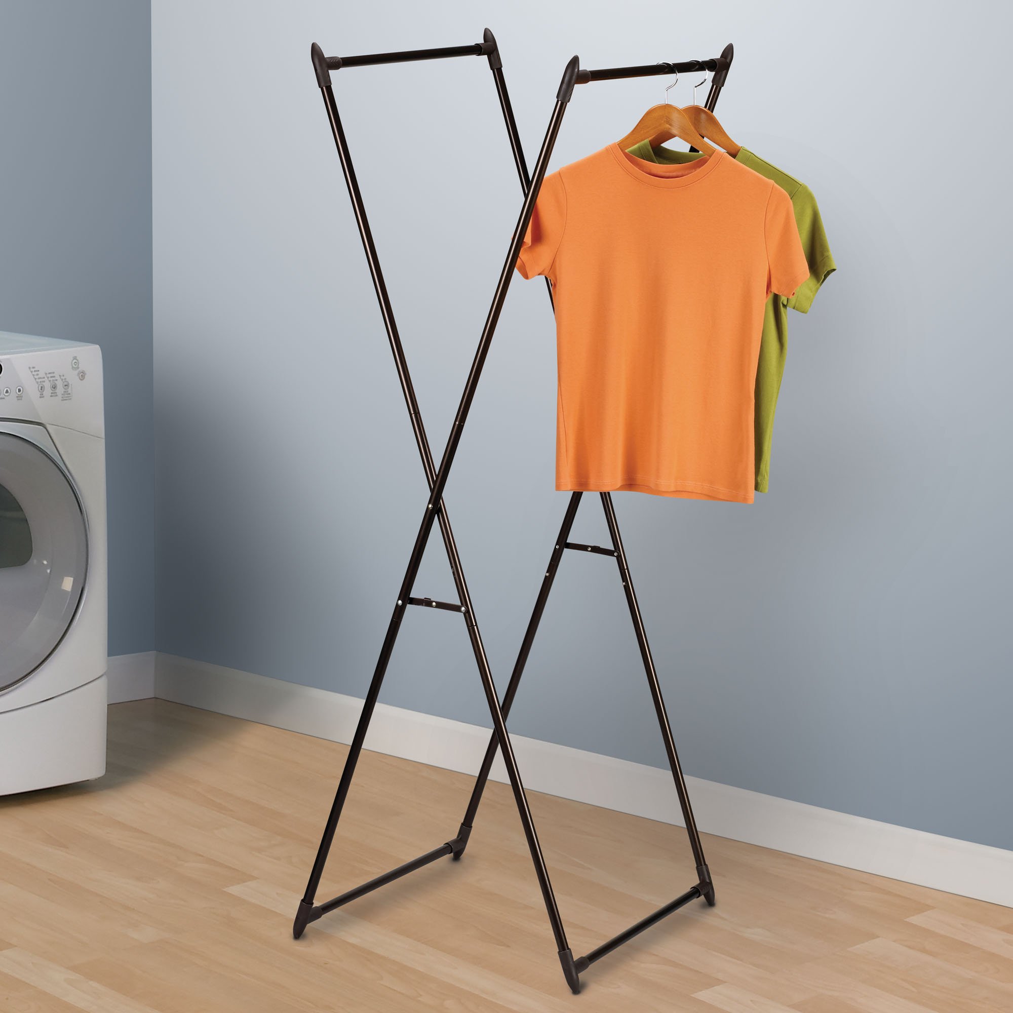 Household Essentials 5277 Laundry Valet Garment Rack | Drying Rack | Bronze