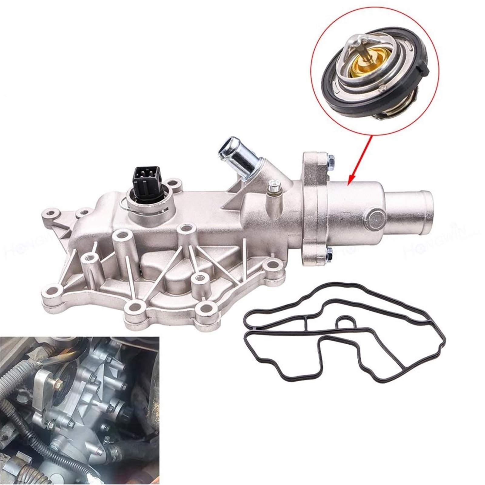 Coolant Thermostat Housing,Fit For Renault