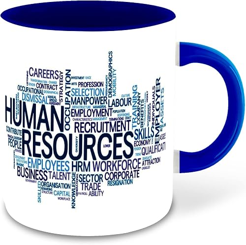 WHATS YOUR KICK® - HR Manager Inspiration Printed Dark Blue Ceramic Coffee & Tea Mug - Birthday | HR Manager Quotes | Best Gift | Human Resources - Design 5