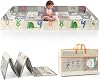 Baby Play Mat, Foldable Baby Playmat Reversible Waterproof Large Foam Soft Crawling Floor Playmat Non Toxic Portable Floor Mat| Ideal for Bedroom, Nursery & Playroom 195 x 172cm