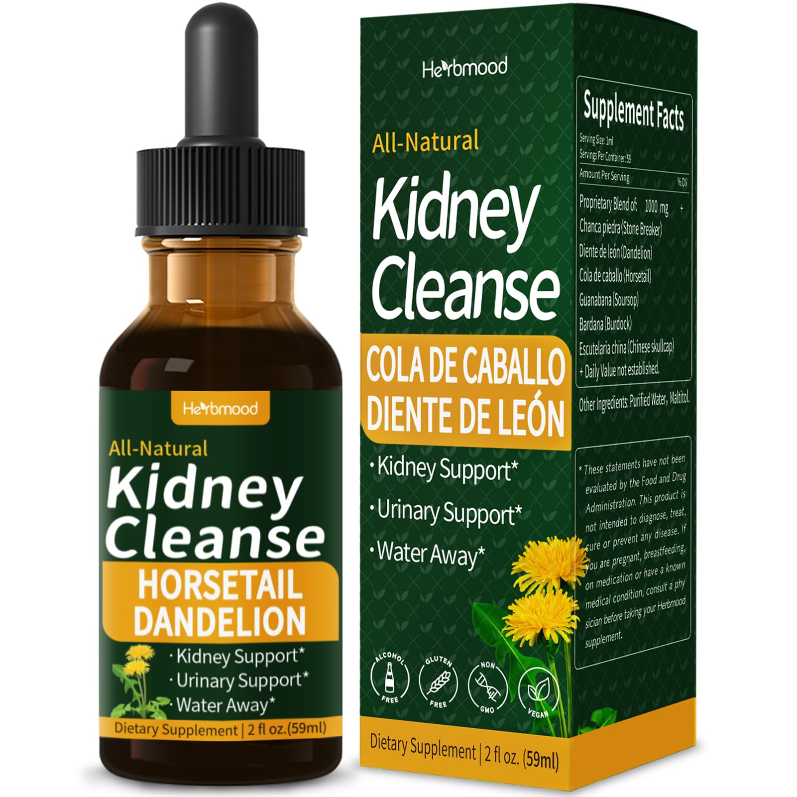 Herbmood Kidney Cleanse Drops