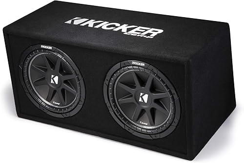Miniatura 3 de KICKER Subwoofers dobles 43DC122 Comp de 12 pulgadas en caja de subcaja ventilada, 2 ohmios (renovado)
