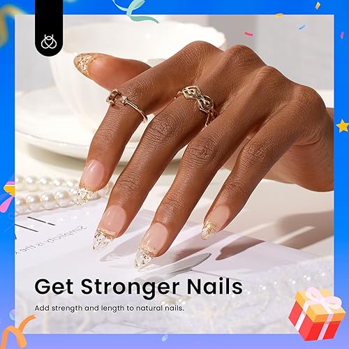 Miniatura 6 de beetles Gel Polish Pegamento de uñas 5 en 1 y gel constructor de uñas 7 en 1, gel fortalecedor transparente, gel constructor de uñas, gel de