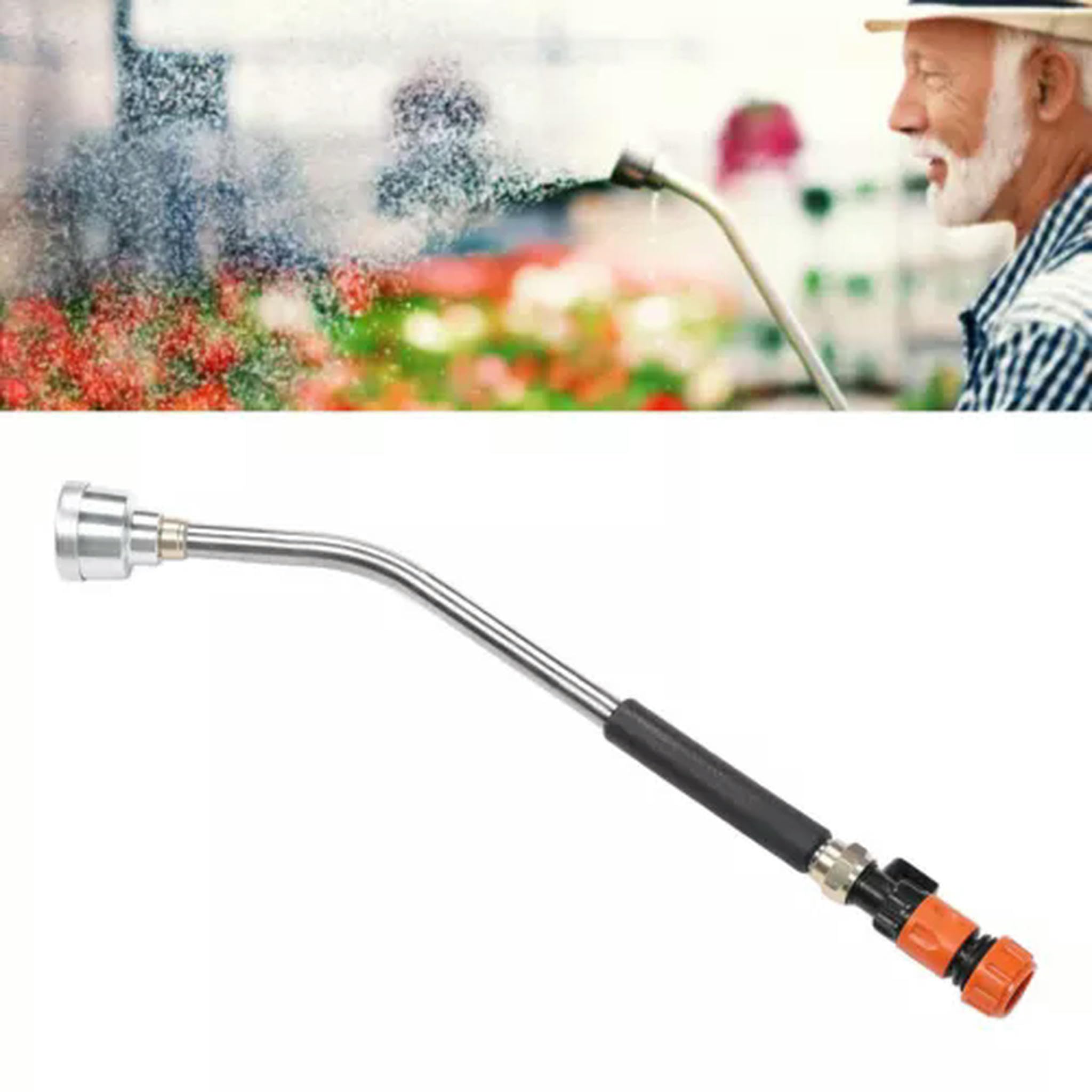 Lancia per irrigazione da Giardino, ugello per Tubo Flessibile Lungo, Lancia per irrigazione per Giardino U US-90 cm/35,4 Pollici 1000 Mesh 1 Pollice I...