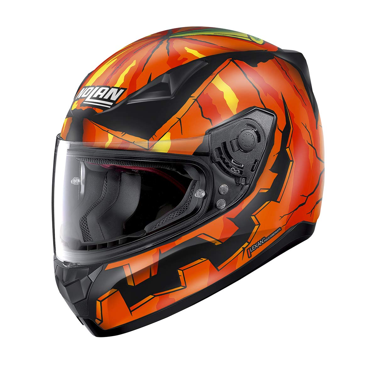 NolanHelmet N60-5 GEMINI Replica M.R RINALDI PUMPKIN FLAT BLACK L