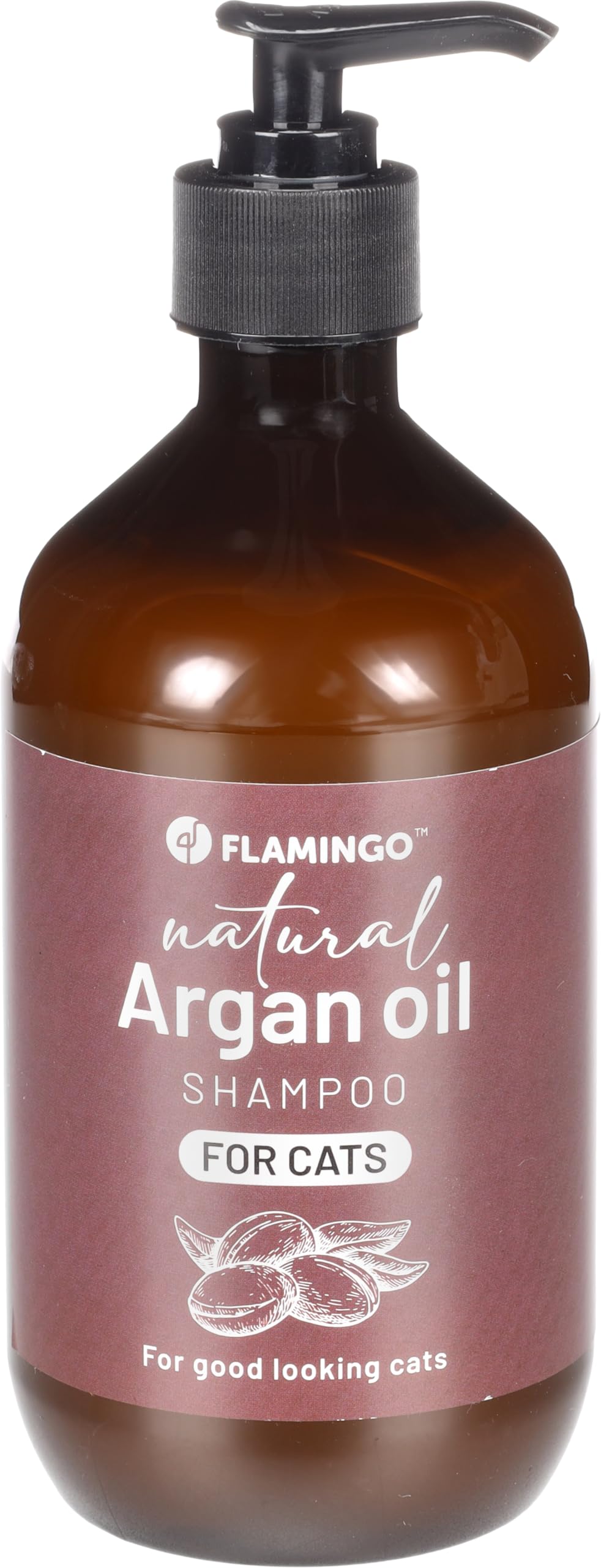 Flamingo Shampooing Naturel pour Chats – 500 ML, Doux, Hydratant, Soins Naturels pour Le Pelage