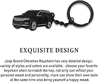 Vista 5 de Llavero para Jeep Grand Cherokee, para Jeep Grand Cherokee Accesorios 2011-2022, llavero de metal