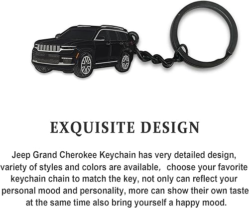 Miniatura 5 de Llavero para Jeep Grand Cherokee, para Jeep Grand Cherokee Accesorios 2011-2022, llavero de metal