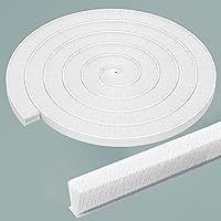 Vista 8 de Burlete autoadhesivo gris de 33 pies para puertas y ventanas, 0.4 pulgadas de ancho x 0.2 pulgadas de grosor