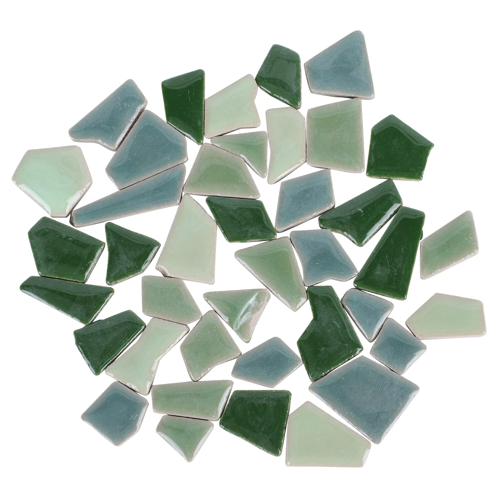 Artibetter Piastrelle di Mosaico Fai da Te 500g in Ceramica Bordi Uniformi e Aspetto Irregolare, Materiale Sicuro per Decorazioni Artistiche a Casa o Giardino