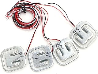 Wägezellen-Kit Halbbrücke, HX711 Gewichtssensor HX711 100 Kg Dehnungsmessstreifen HX711 Modul 4 Einzeln 50 Kg