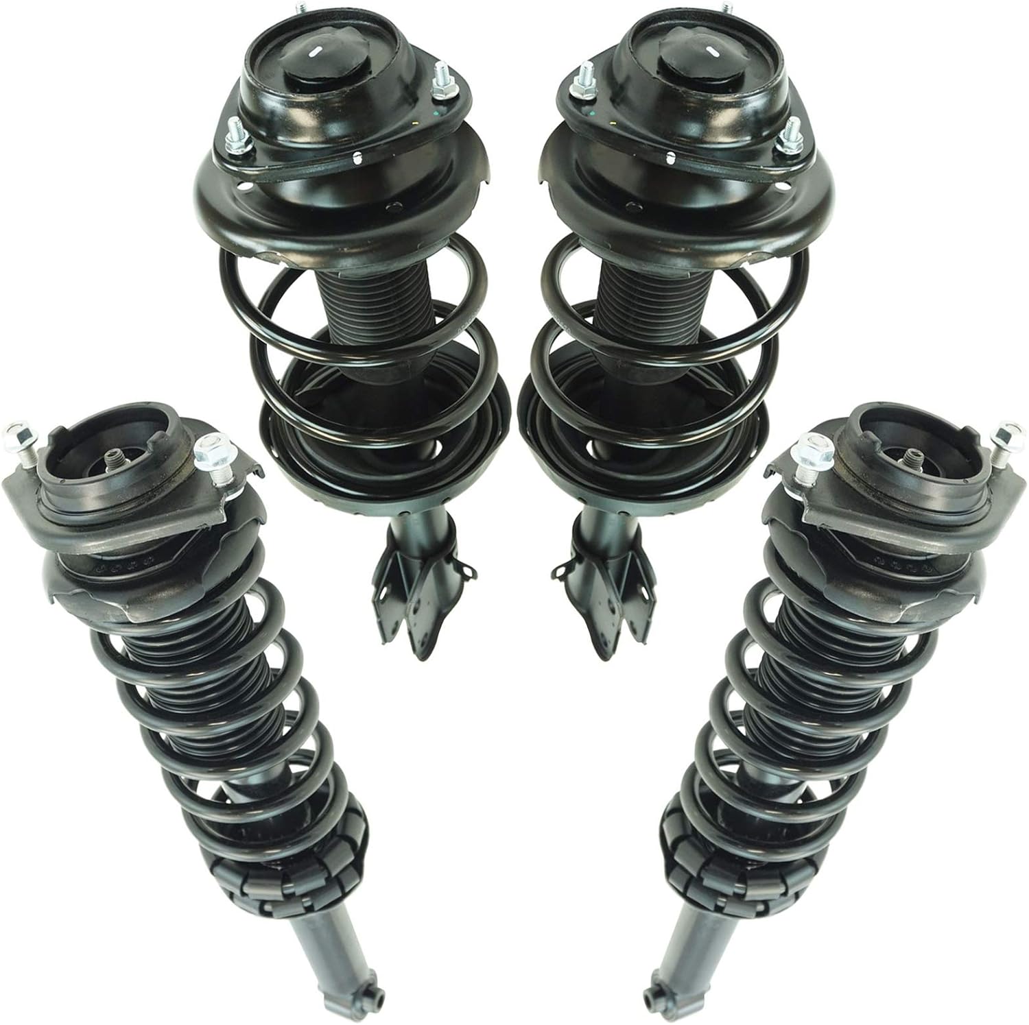 TRQ Front and Rear Strut & Coil Spring Assembly Set Driver & Passenger Sides Compatible with 10-12 Subaru Outback