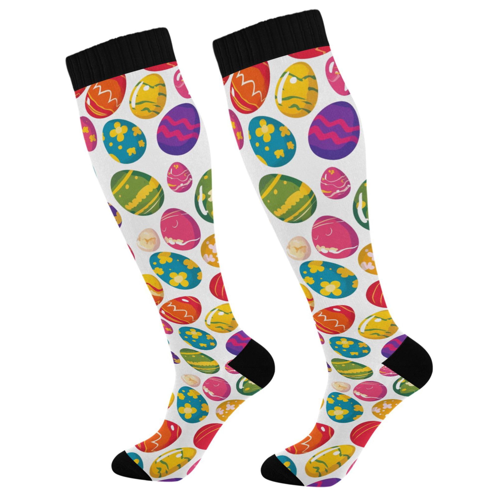 Compression Socks for Men and Women Circulation Wide Calf Knee High Socks Support for Running Medical Travel