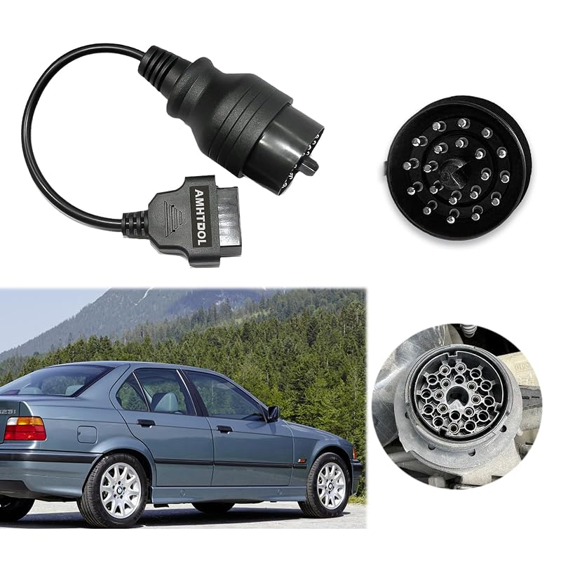 Adaptador BMW OBD1 para OBD2 20 pinos para 16 pinos AMHTDOL B-20PIN