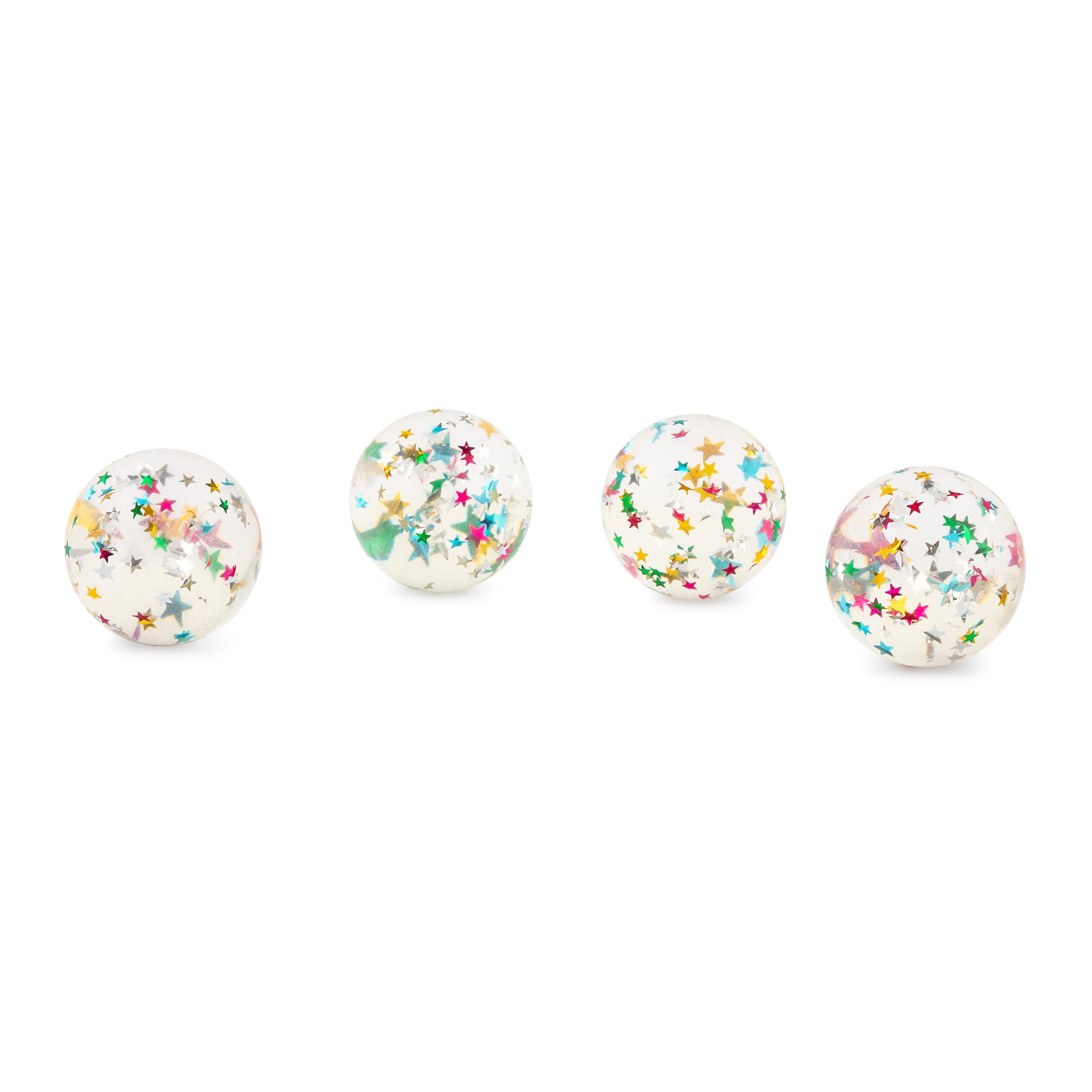 Trendhaus 602343 Bouncy Balls "Stars" 45 mm with Super Bounce (Pack of 4)