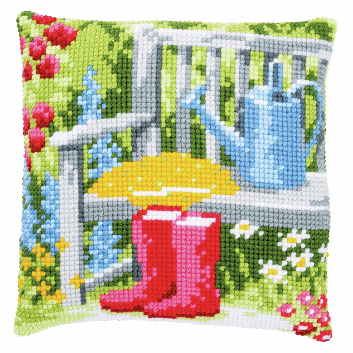 Vervaco Cross Stitch Kit: Cushion: My Garden