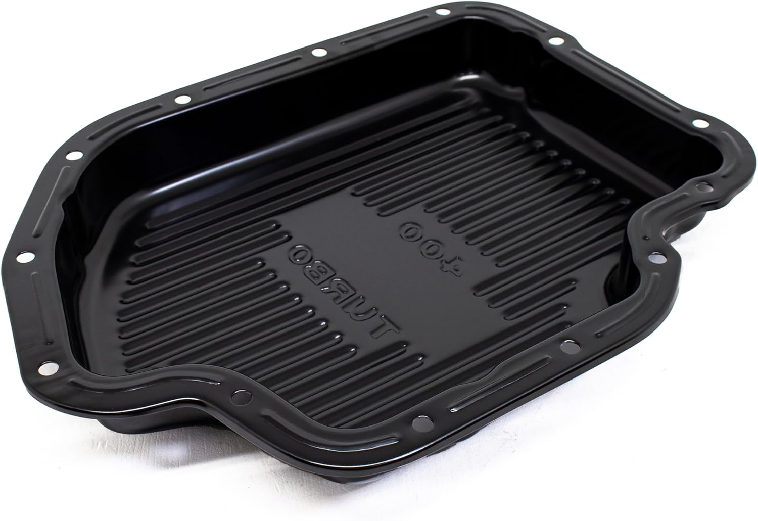 Steel Turbo TH‑400 Transmission Pan Fits Chevy/GM TH‑400 – Stock Capacity – Black