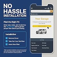 Vista 7 de Filtro de cabina AC y calefactor de defensa contra olores Breathe Easy de Spearhead, se ajusta como OEM, hasta un 25% más duradero con carbón