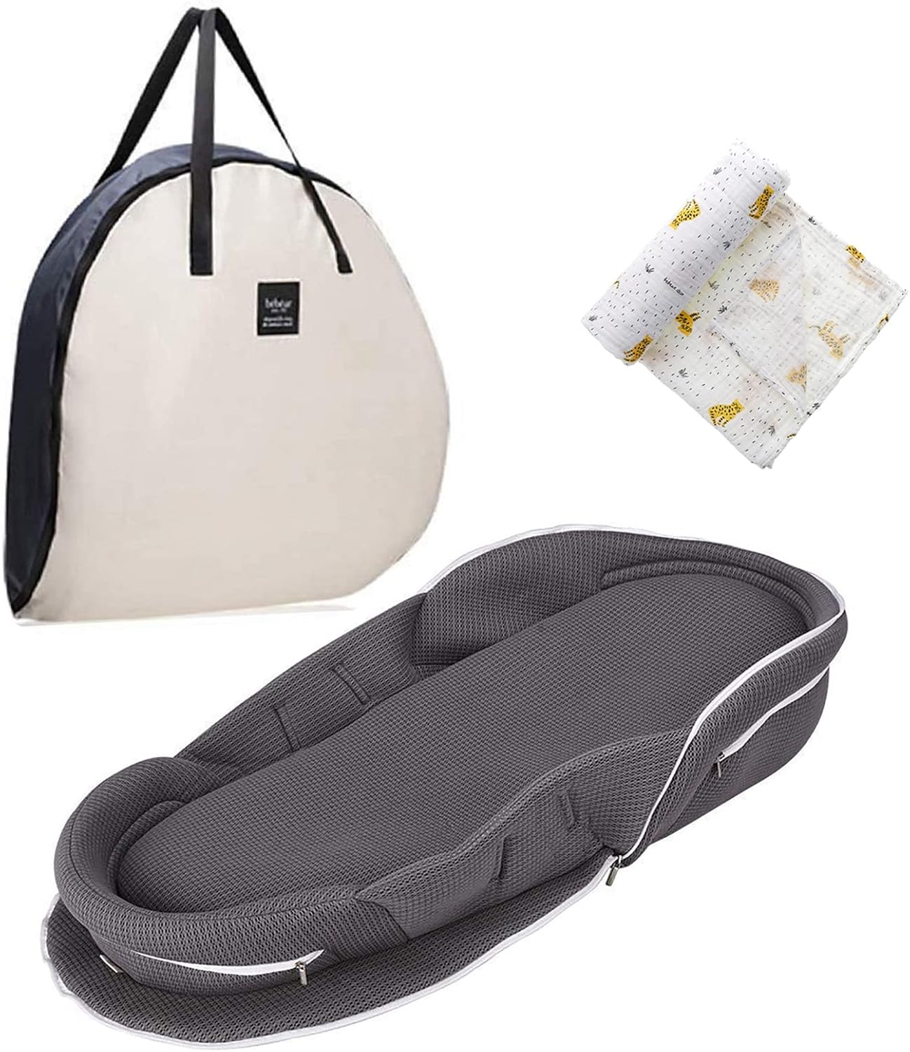 ベビーアムール Bebamour ベビーベッド 折りたたみ式 ベッドインベッド 添い寝 簡易ベッド 新生児 携帯型ベビーベッド 通気性 高さ調整可 機械洗い グレー ベビーアムール Bebamour ベビーベッド 折りたたみ式 ベッドインベッド 添い寝 簡易ベッド 新生児 携帯型ベビーベッド 通気性 高さ調整可 機械洗い グレー