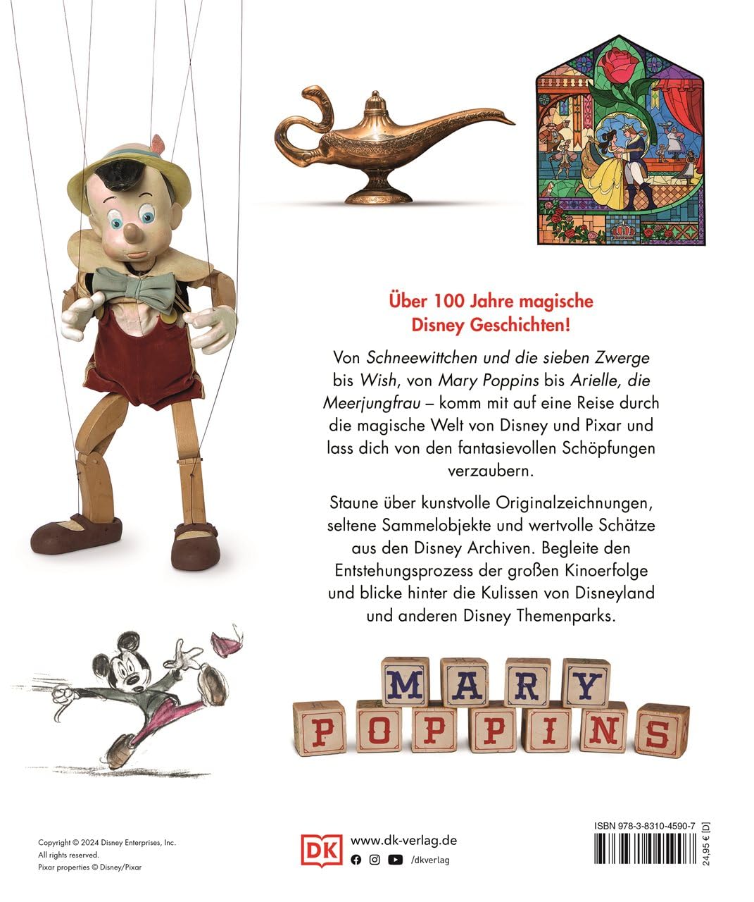 Das Disney Buch: Die magische Welt von Disney. Neuausgabe. Disney 100. Visuelle Zeitreise durch 100 Jahre Disney Geschichte