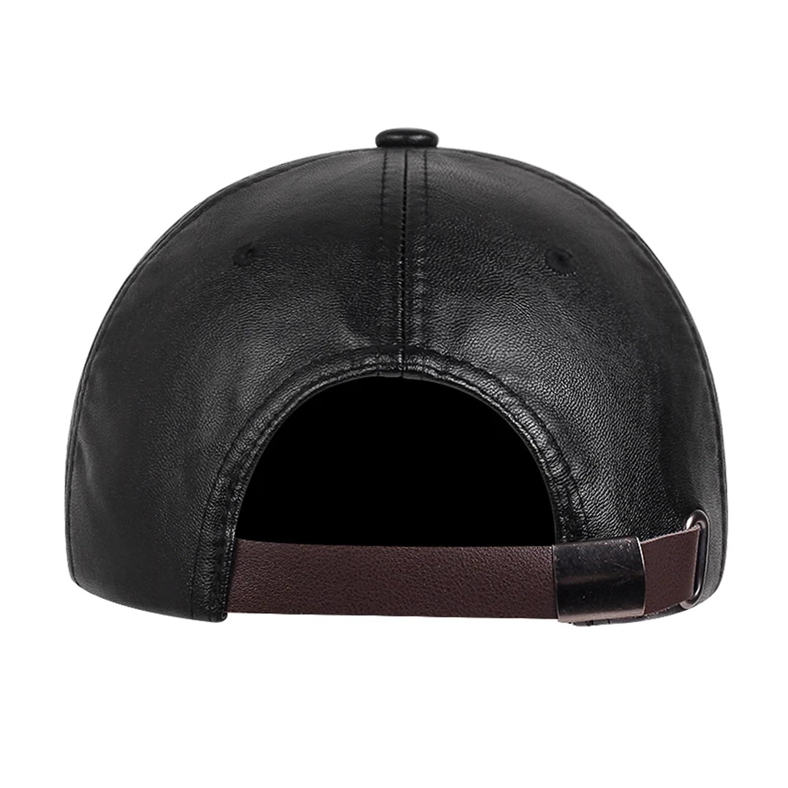Berretto da Baseball Unisex Solido Donna for Uomo Hip-Hop in Pelle PU for Donna Cappello Sole Regolabile Cappelli Camionista