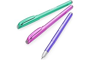 ZB Gel Ink Stick Pens: Metallic Barreled with 0.7mm Tips