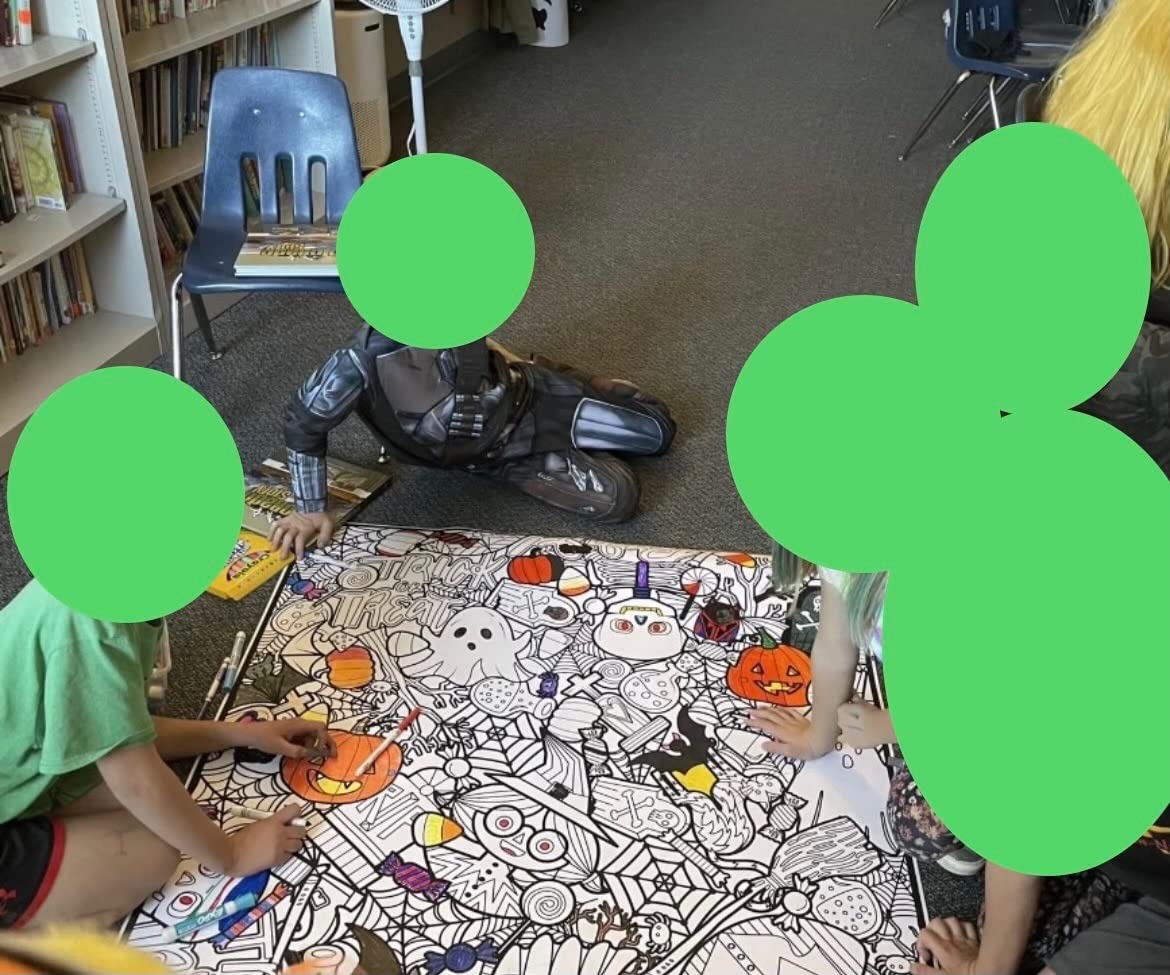 Giant Coloring Poster - Premium Jumbo Coloring Sheets for Kids & Adults with Thick Bleed-Resistant Pages, Use on Floor, Wall, or Table, Use With Alcohol Based Markers (60” x 42”, Costume Party)