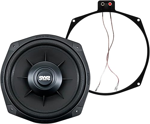 Earthquake Sound SWS-8X - Subwoofer bajo el asiento con sistema de woofer superficial de 8 pulgadas, 4 ohmios (individual), color negro